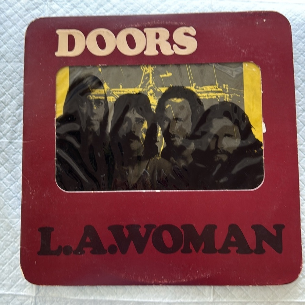 The Doors LA Woman LP Vinyl 1st Press UNCENSORED Crucifix insert